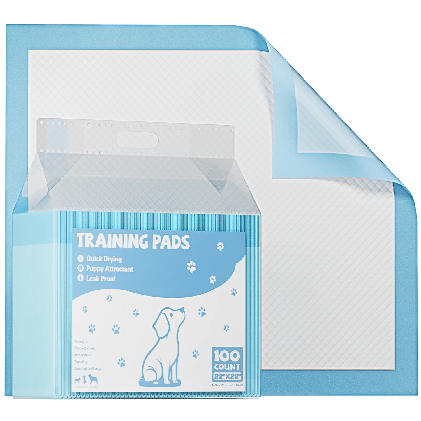 Disposable Pet Underpads 150 Count Quick Dry Leakproof Pee Pads