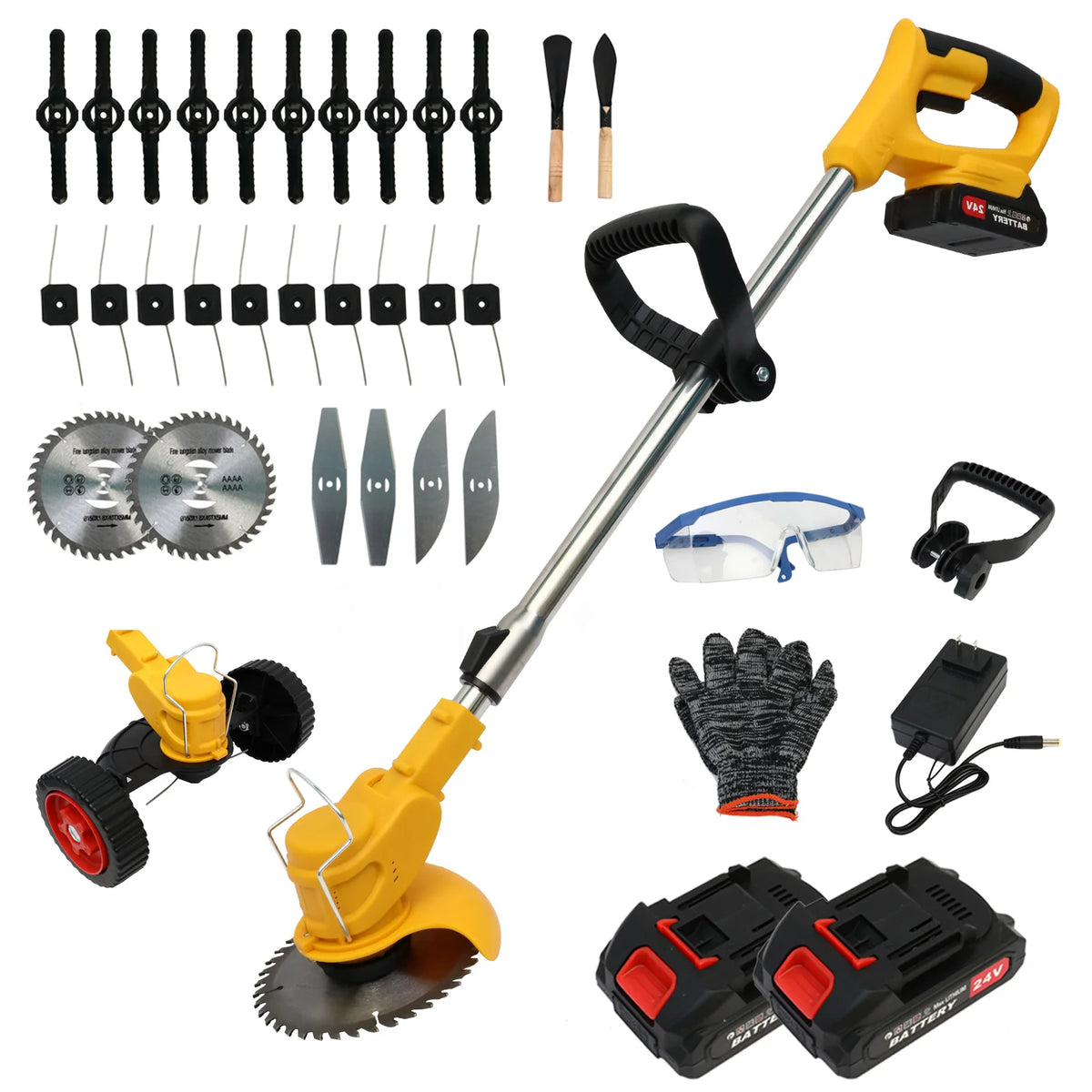 Cordless Electric 3 In 1 Grass Trimmer Lawn Mower Edger