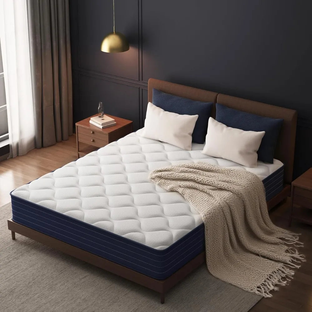 Pocket Spring And Memory Foam Mattress In A Box, Medium Firm