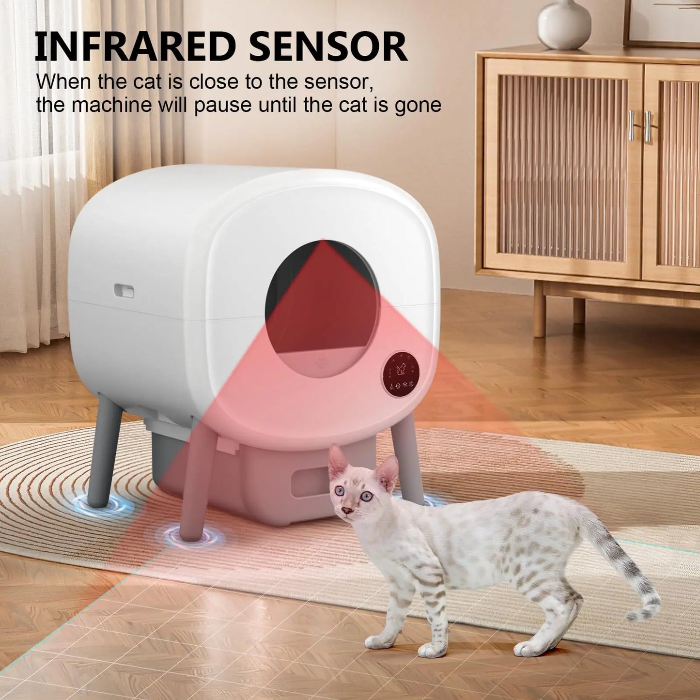 Fumoi Smart Self-Cleaning Cat Litter Box With App Control