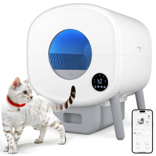 Fumoi Smart Self-Cleaning Cat Litter Box With App Control