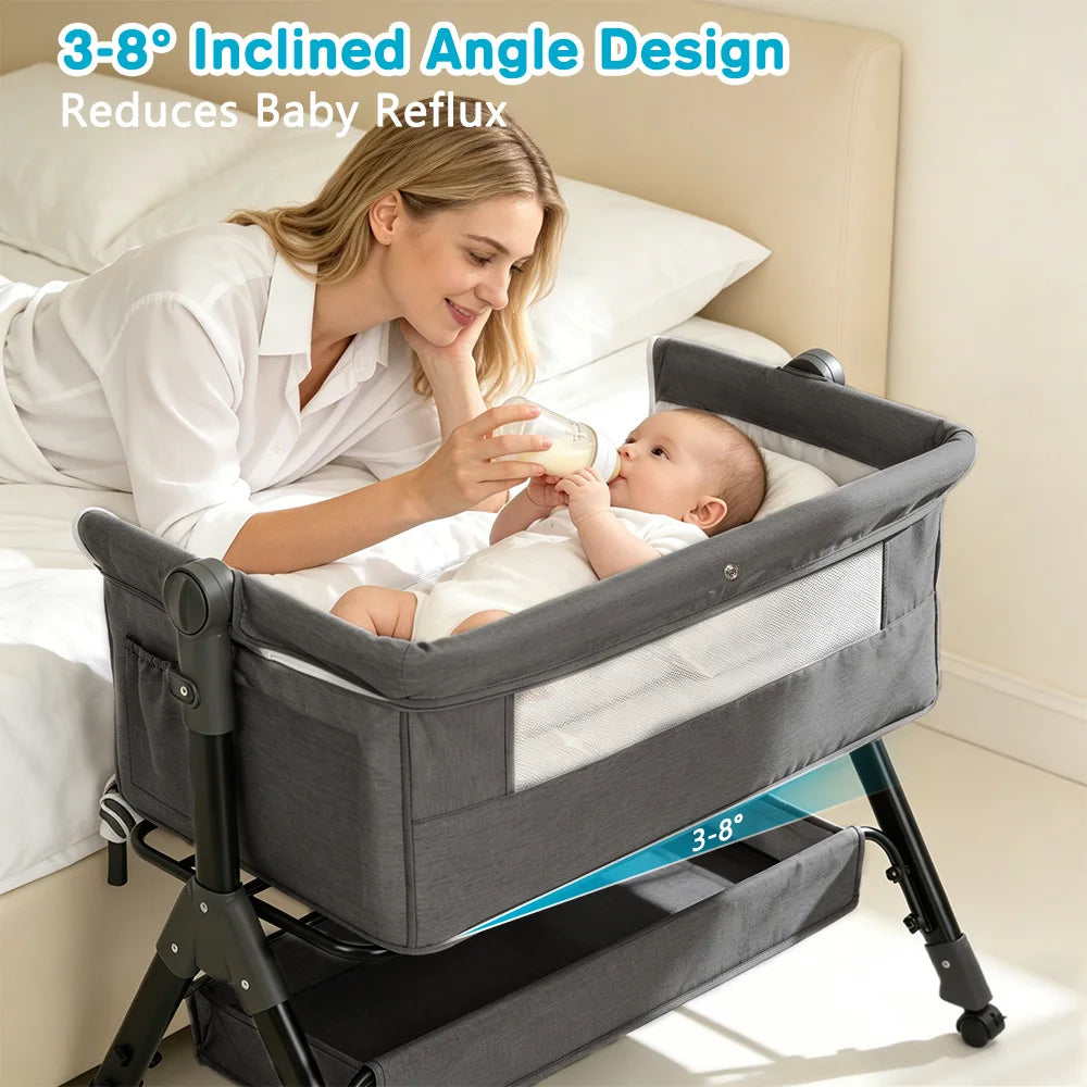 Portable Foldable Baby Bassinet Bedside Sleeper For Infants