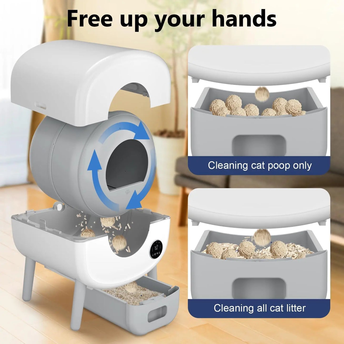 Fumoi Smart Self-Cleaning Cat Litter Box With App Control