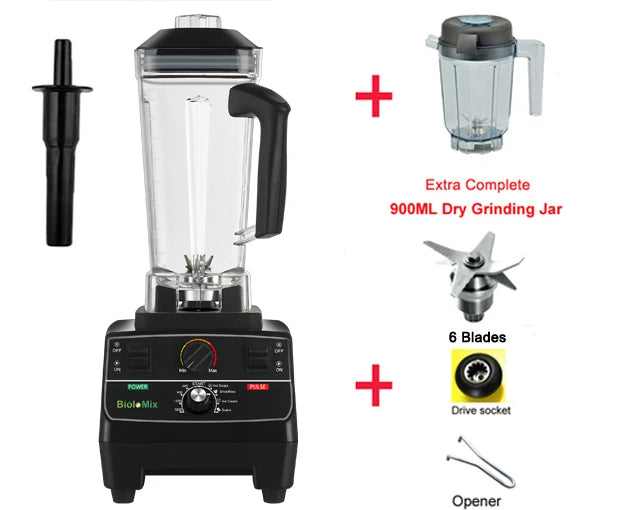 BioloMix Professional Smart Timer Blender Juicer Food Processor