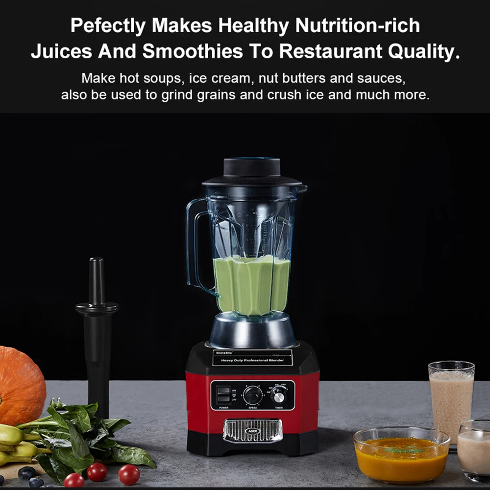 Biolomix Commercial Bar Blender And Ice Crusher 2200W Pro