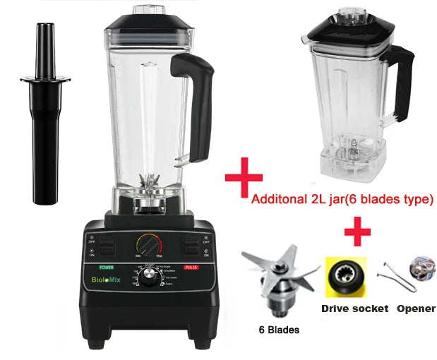 BioloMix Professional Smart Timer Blender Juicer Food Processor