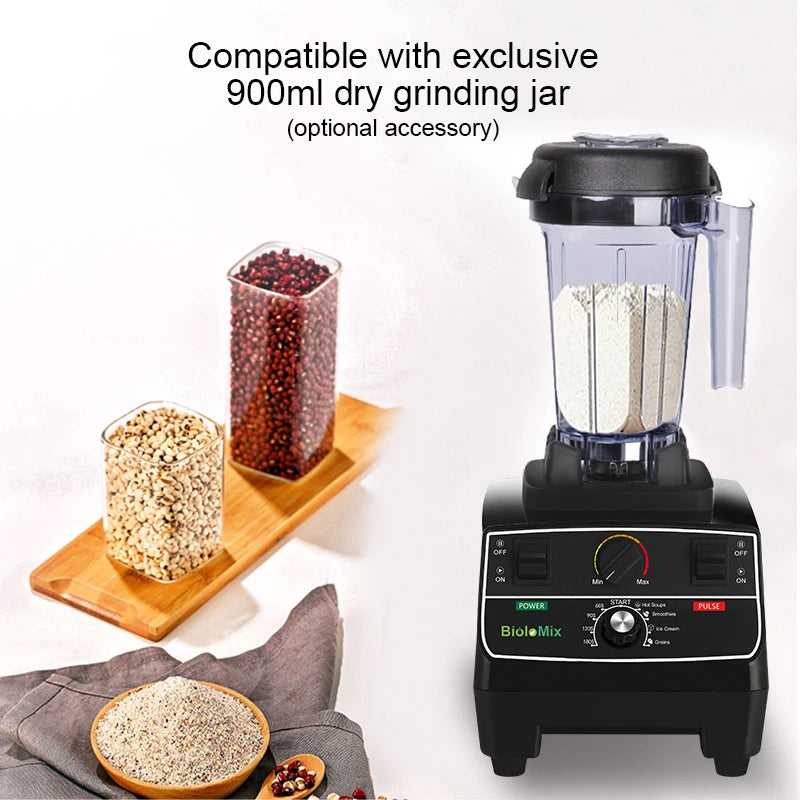 BioloMix Professional Smart Timer Blender Juicer Food Processor