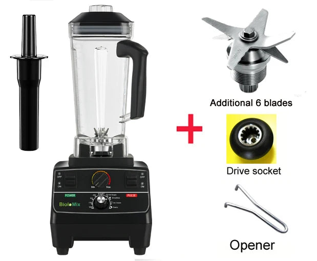 BioloMix Professional Smart Timer Blender Juicer Food Processor