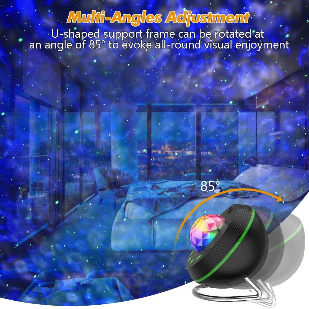 Ausyle Tuya Smart LED Galaxy Star Ocean Wave Projector