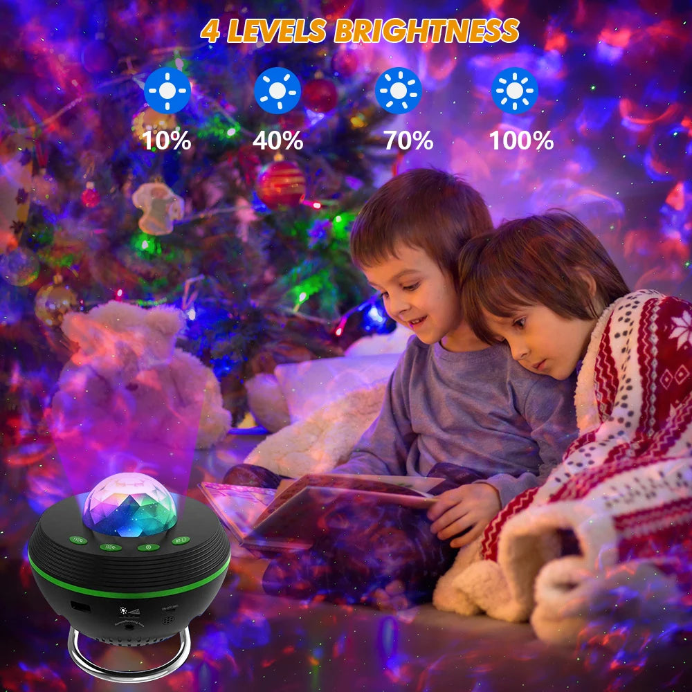 Ausyle Tuya Smart LED Galaxy Star Ocean Wave Projector