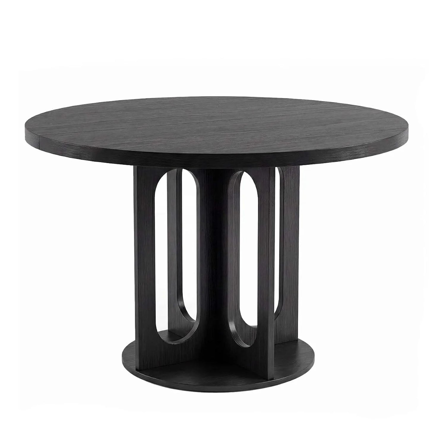 HiMISS Modern Round Dining Table With Arch Pedestal Base
