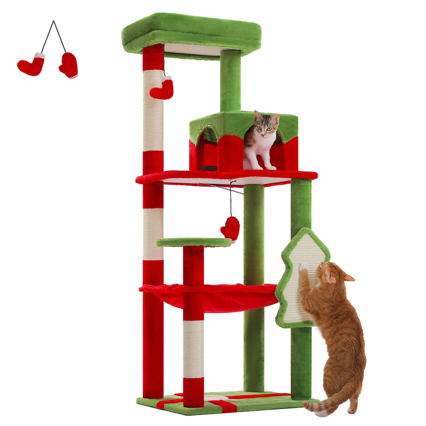 Pawz Road Five Level Cat Tree Tower With Sisal Posts