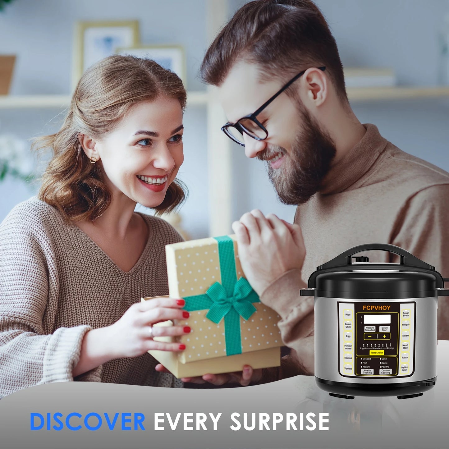 Electric Pressure Cooker Featuring Safe Venting And Durable Stainless Steel
