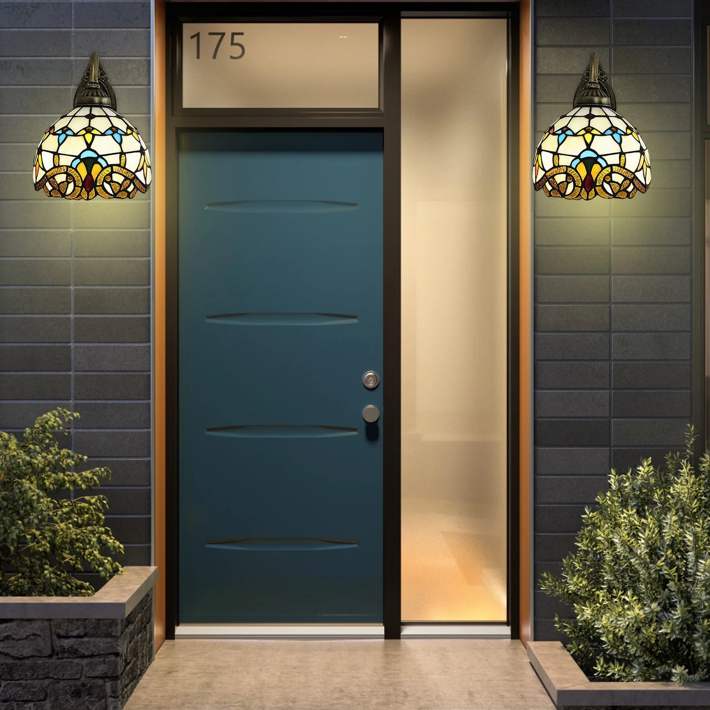 Tiffany Style Dome Wall Lamp For Living Room Hallway Bedroom