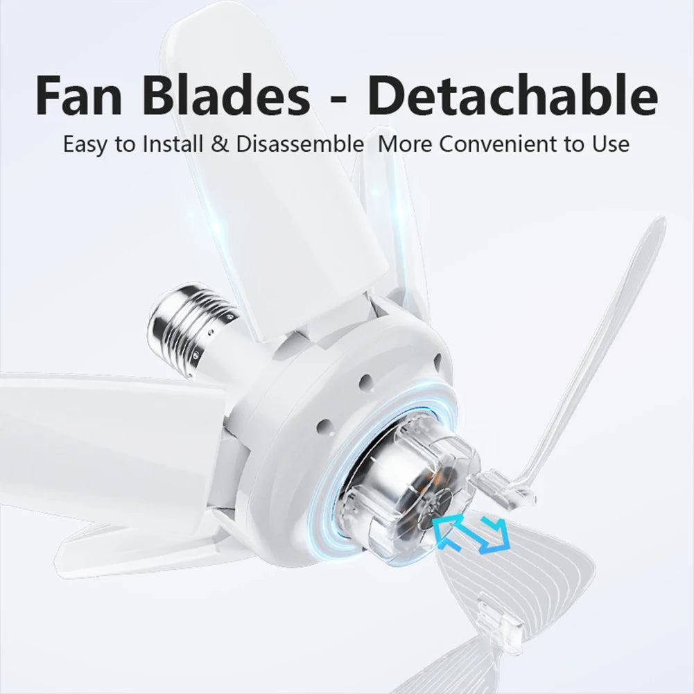 Sikiwind Modern LED Ceiling Fan With Silent Remote Control For Bedroom