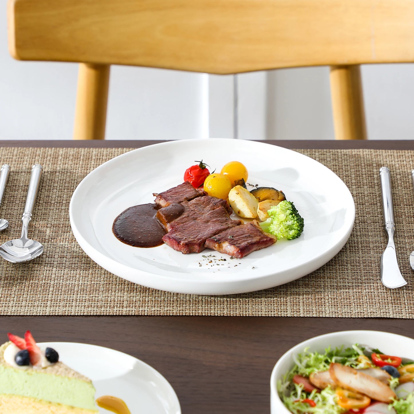 MALACASA Porcelain Dinnerware Set Service For Four Dishwasher Safe