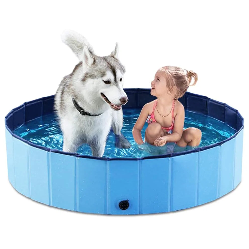 Portable Foldable Dog Swimming Pool And Grooming Tub Basin