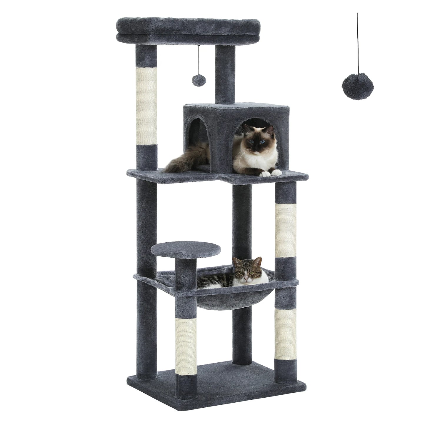 Pawz Road Five Level Cat Tree Tower With Sisal Posts