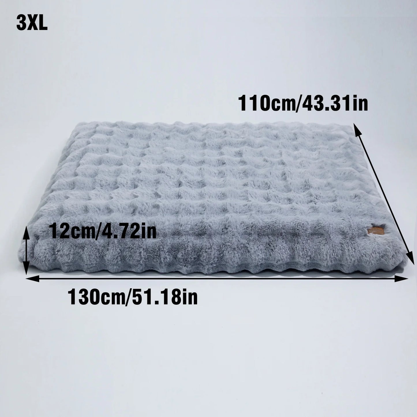 Bingopaw Plush Dog Bed With Thick Foam Base Removable Cover