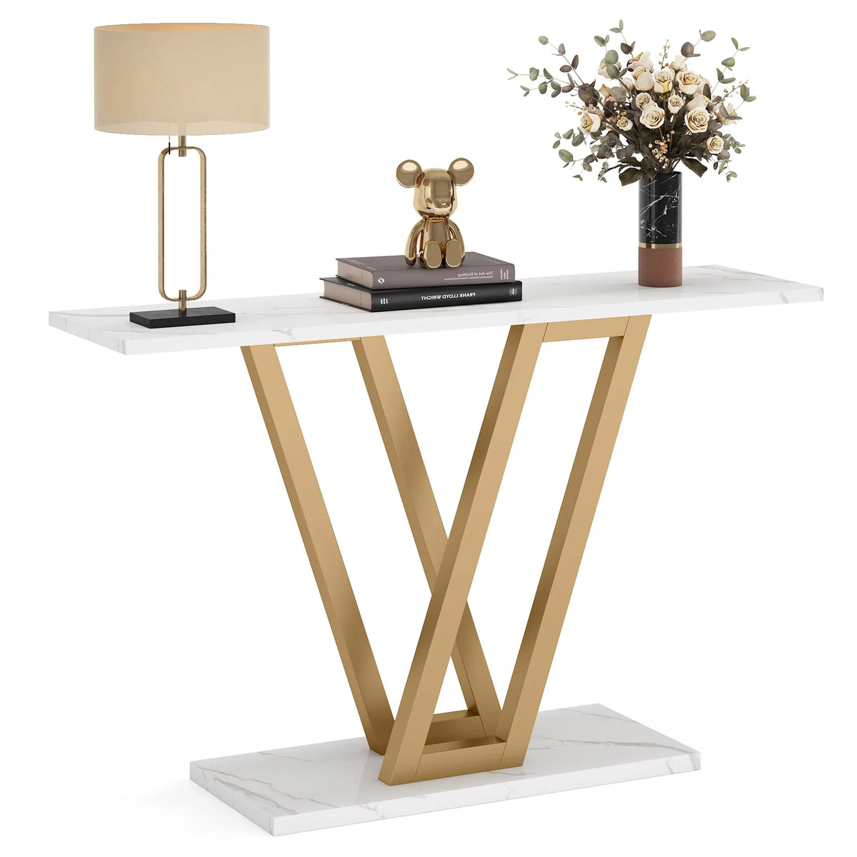 Tribesigns Modern Wood Console Table For Entryway And Living Room