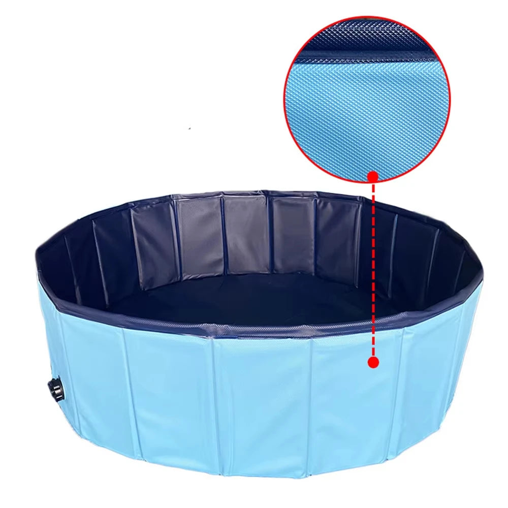 Portable Foldable Dog Swimming Pool And Grooming Tub Basin