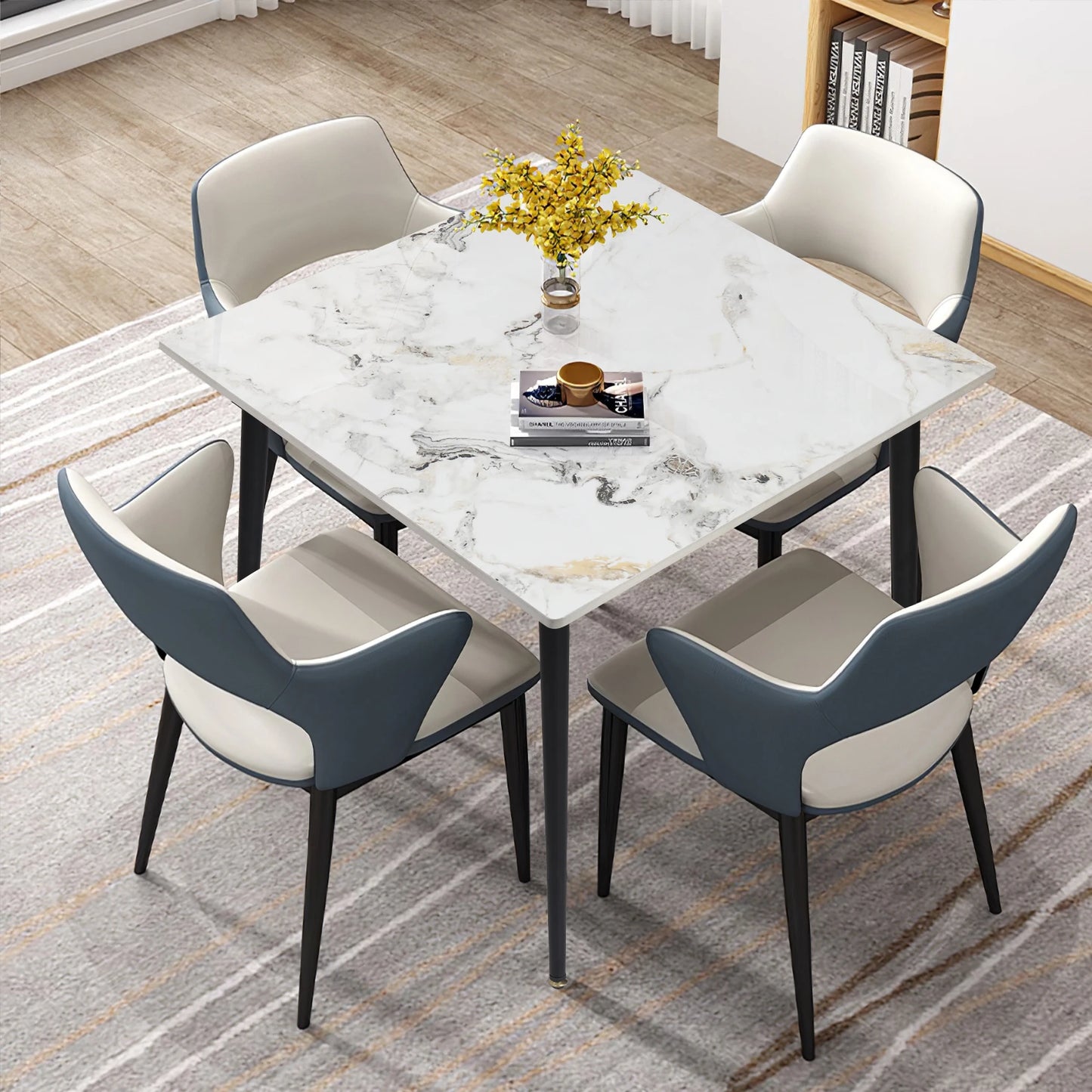 Wisfor Premium Slate Dining Table With Sintered Stone Top