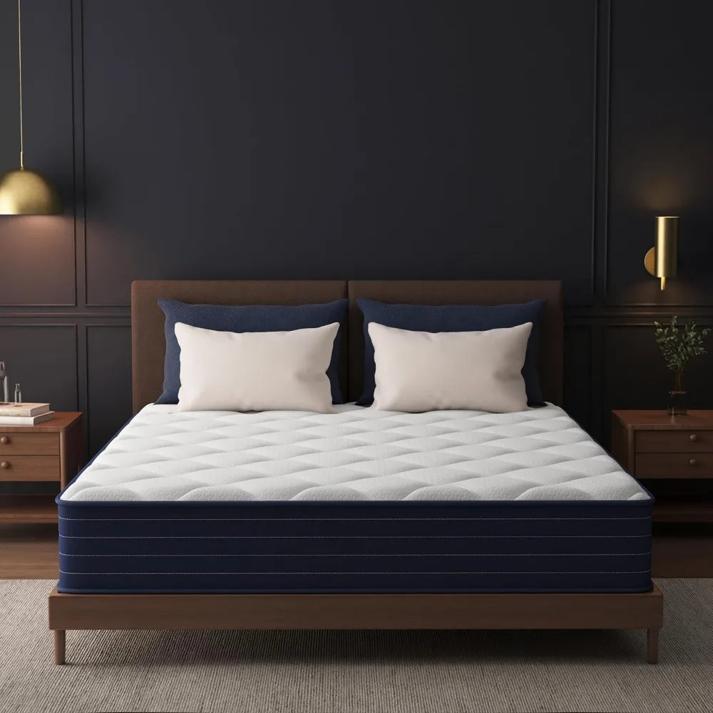 Pocket Spring And Memory Foam Mattress In A Box, Medium Firm