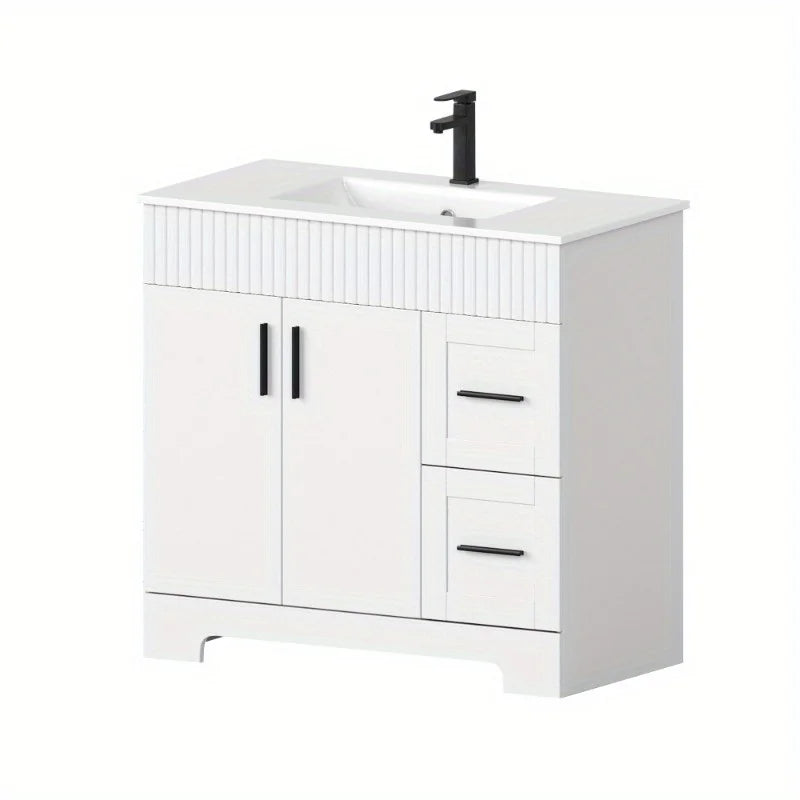Modern Erommy Bathroom Vanity With Sink And Faucet