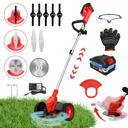 Cordless 3 In 1 Electric Grass Trimmer Edger And Mower