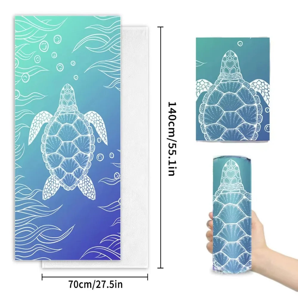 Microfiber Beach Towel Quick Dry Absorbent Portable Outdoor Camping Essential