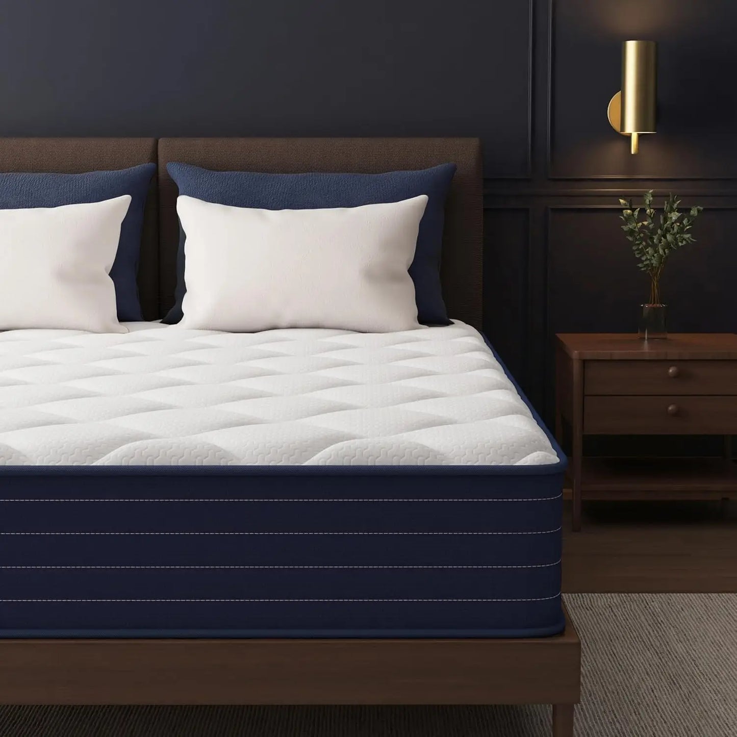Pocket Spring And Memory Foam Mattress In A Box, Medium Firm
