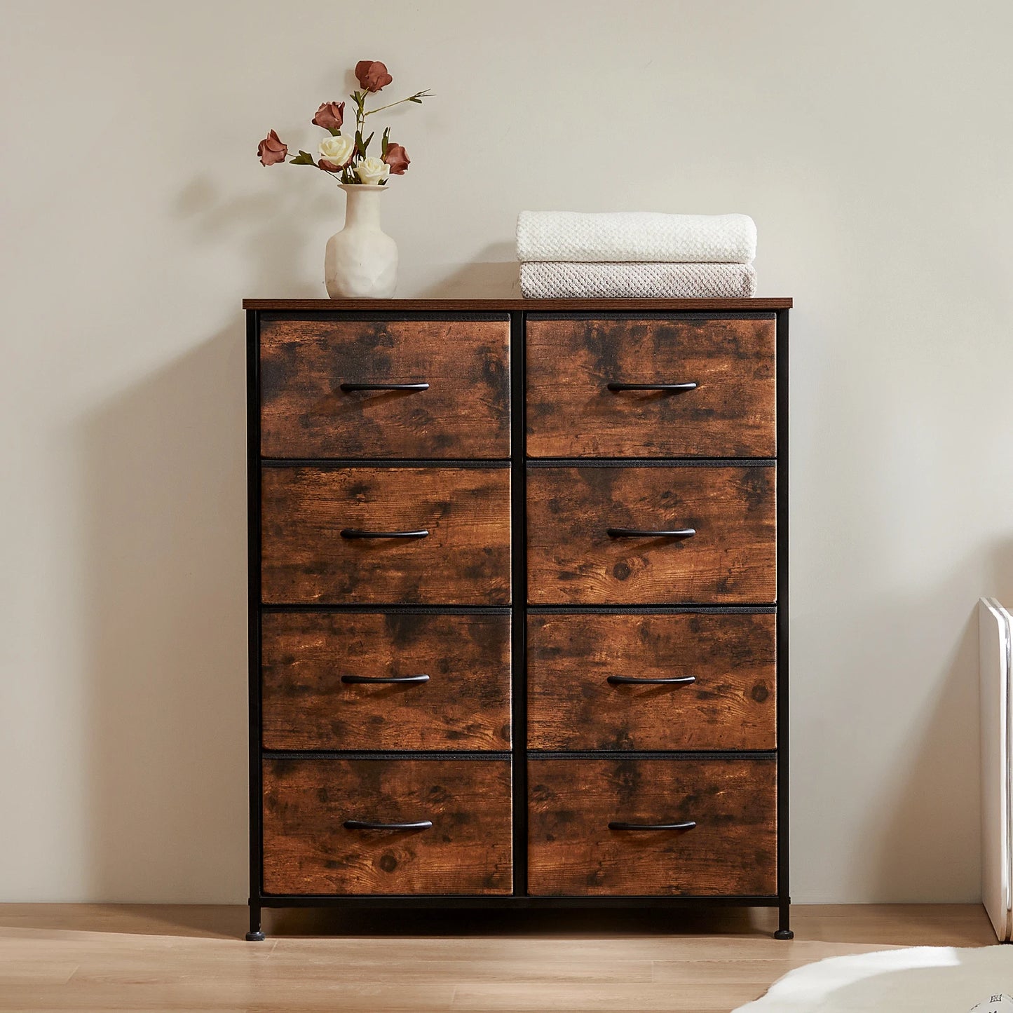 MCQ 8 Drawer Cabinet For Living Room Metal Storage Organizer