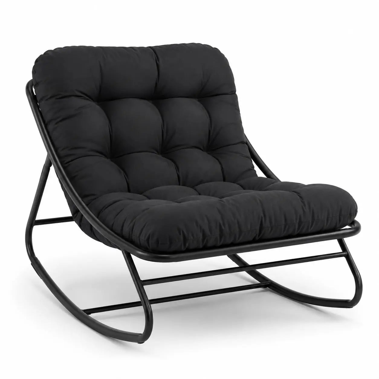 HiMISS Heavy Duty Outdoor Patio Rocking Chair With Thick Cushion