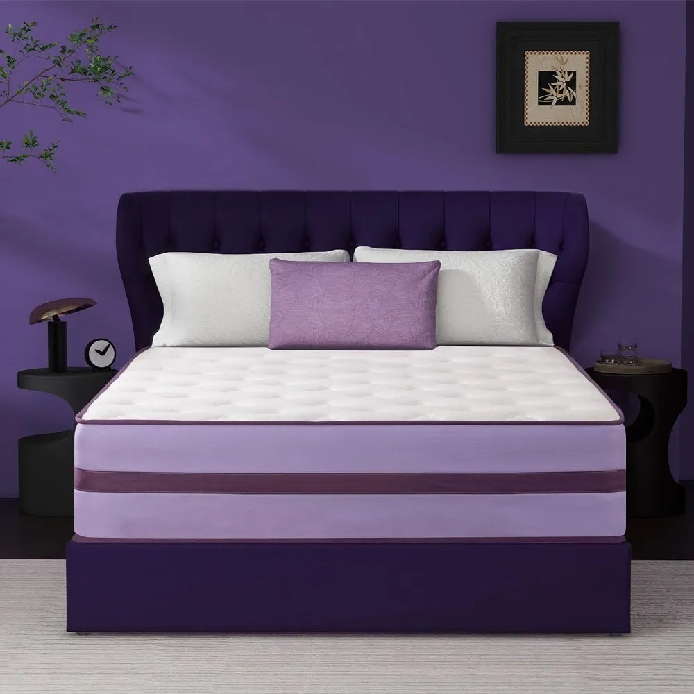 XIAOLANG Plush Hybrid Mattress With Lumbar Support And Pressure Relief