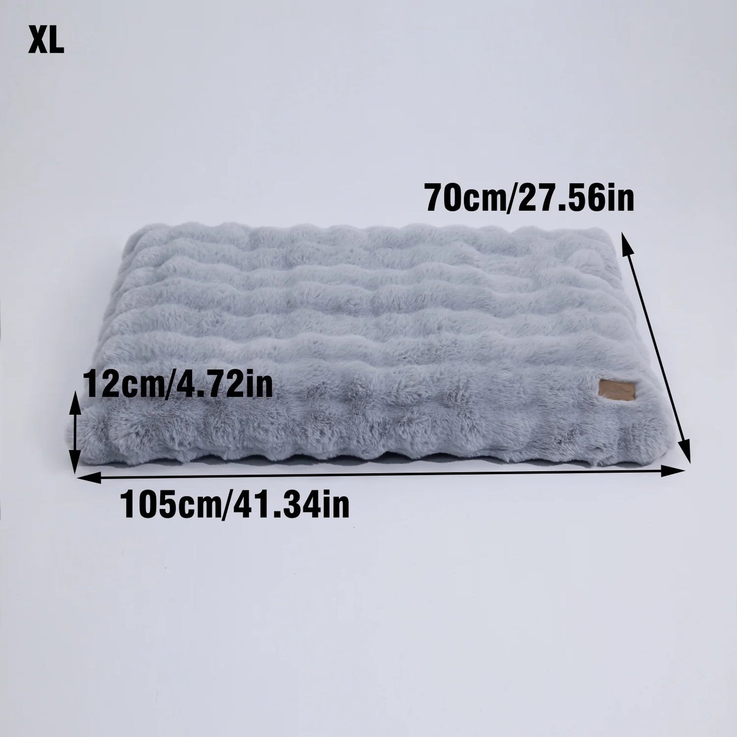 Bingopaw Plush Dog Bed With Thick Foam Base Removable Cover