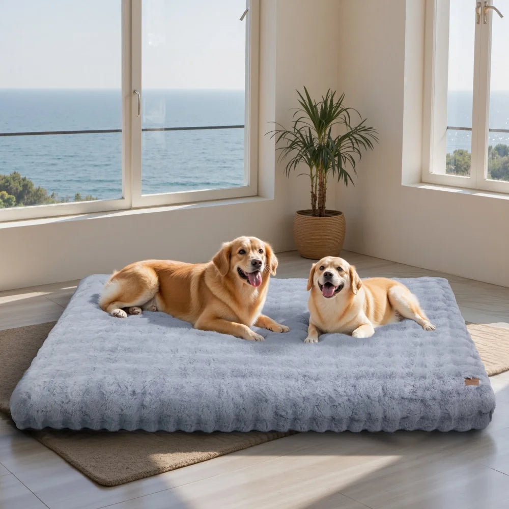 Borwart Ultra Plush Washable Dog Bed With Removable Cover