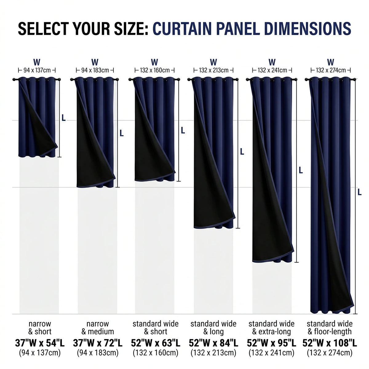 Blackout Thermal Insulated Window Curtains For Noise Reduction