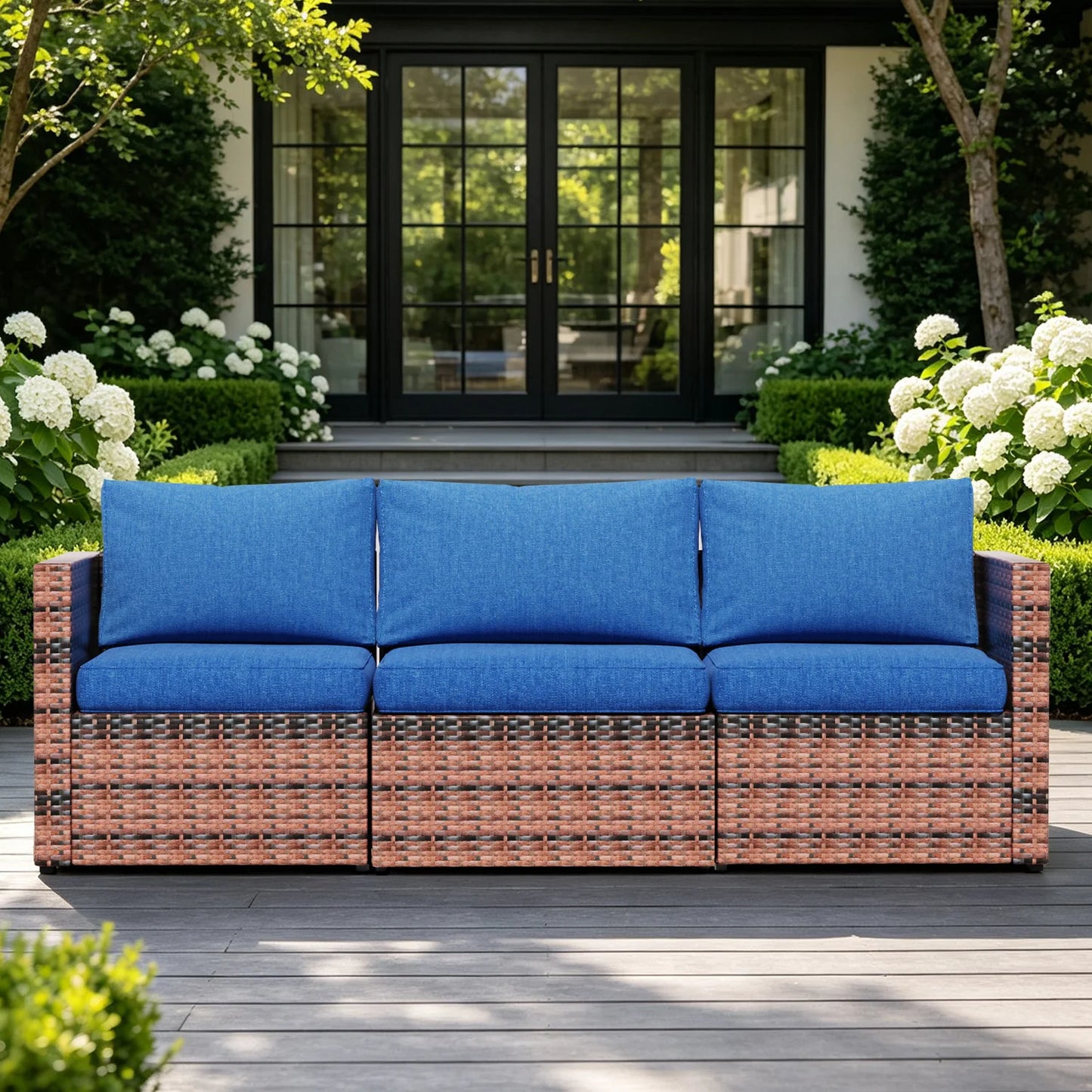 Avenvista Outdoor PE Rattan Patio Furniture Set Sofa