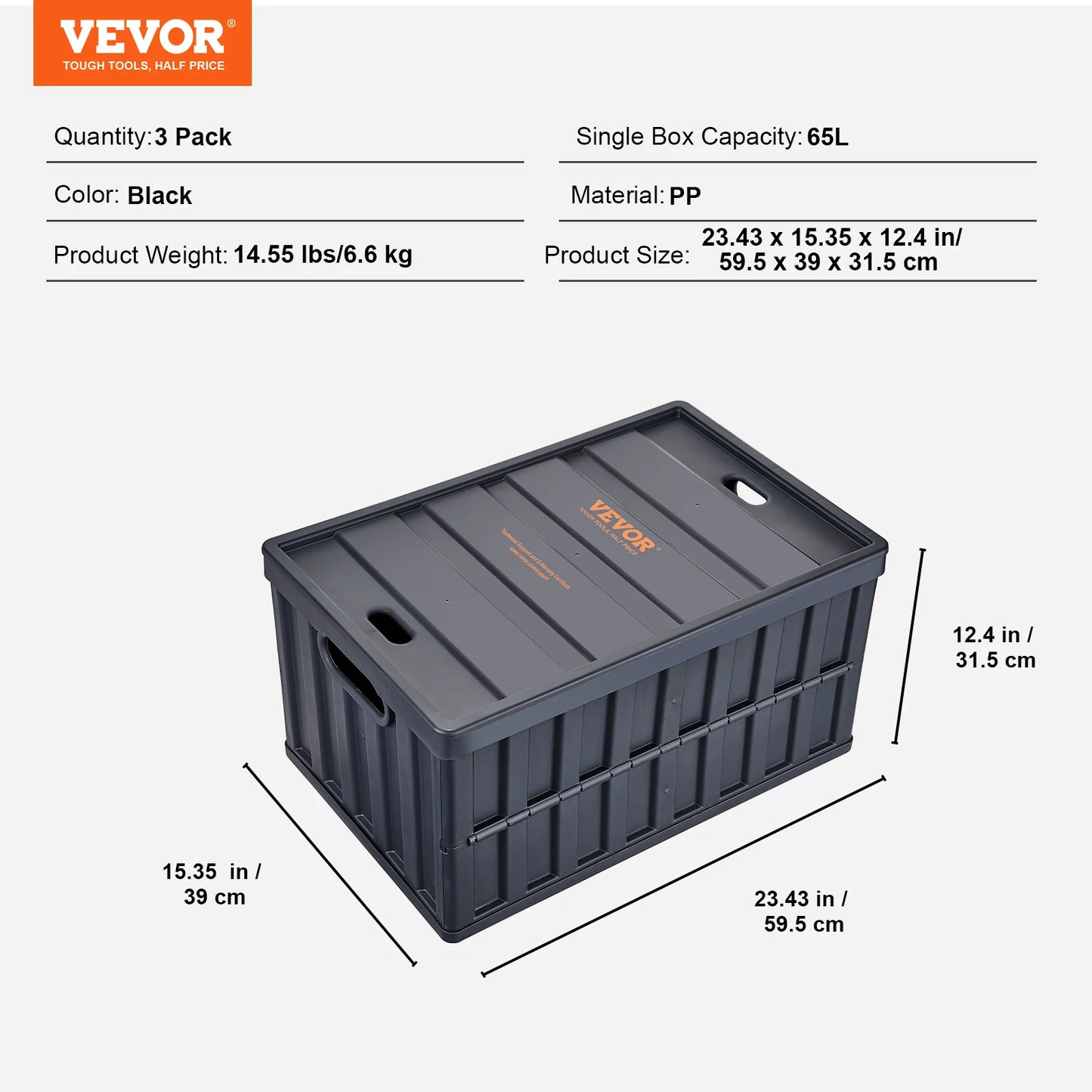 Foldable Stackable Storage Bins With Lids For Home Organization