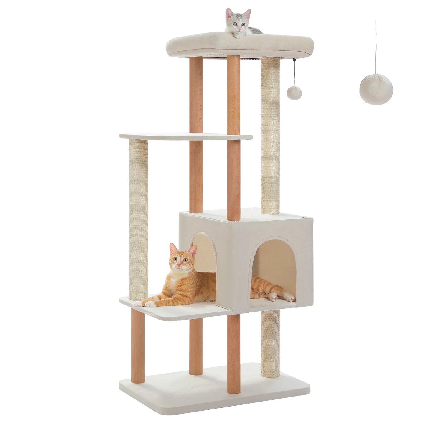 PAWZ Road Multi Tier Cat Tree Sisal Scratcher Soft Bed