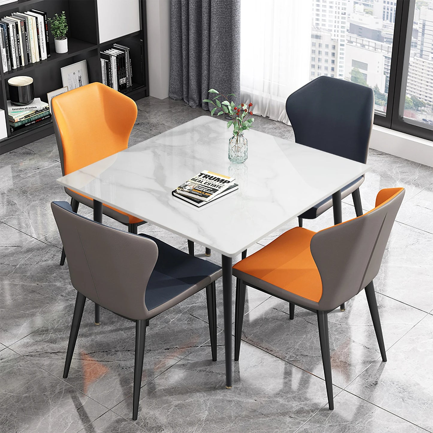 Wisfor Premium Slate Dining Table With Sintered Stone Top