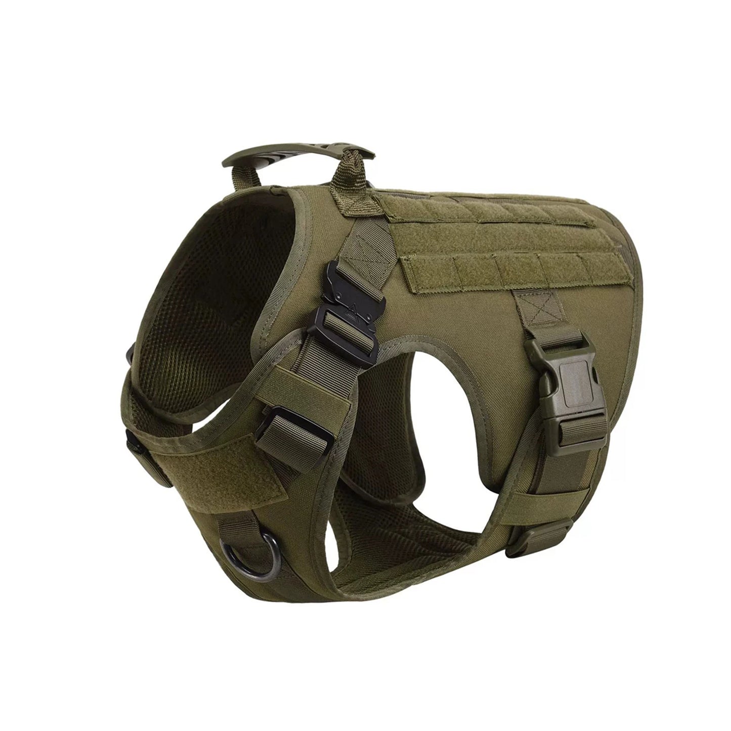 Tactical Padded Dog Harness With Quick Release Molle System