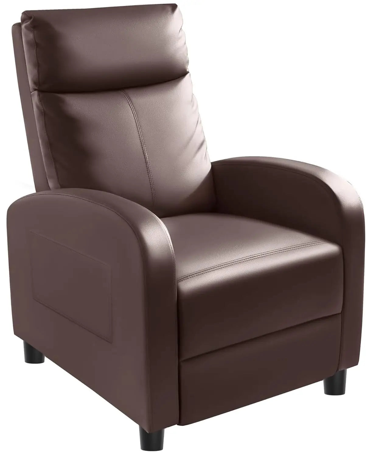 PU Leather Recliner Chair With Lumbar Support For Home Theater