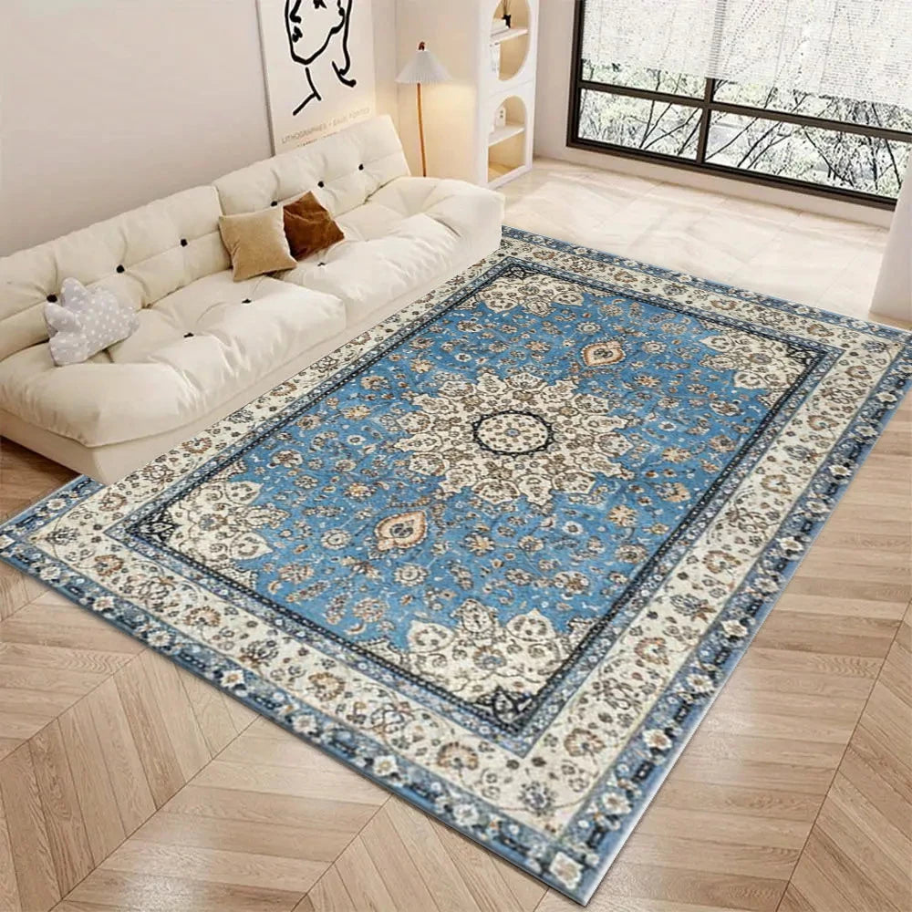 Vintage Floral Medallion Area Rug For Traditional Home Decor