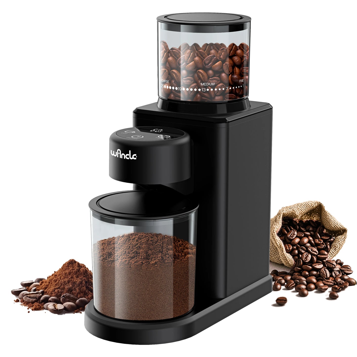 KIRAINAFLY Automatic Conical Burr Coffee Grinder CBG9001