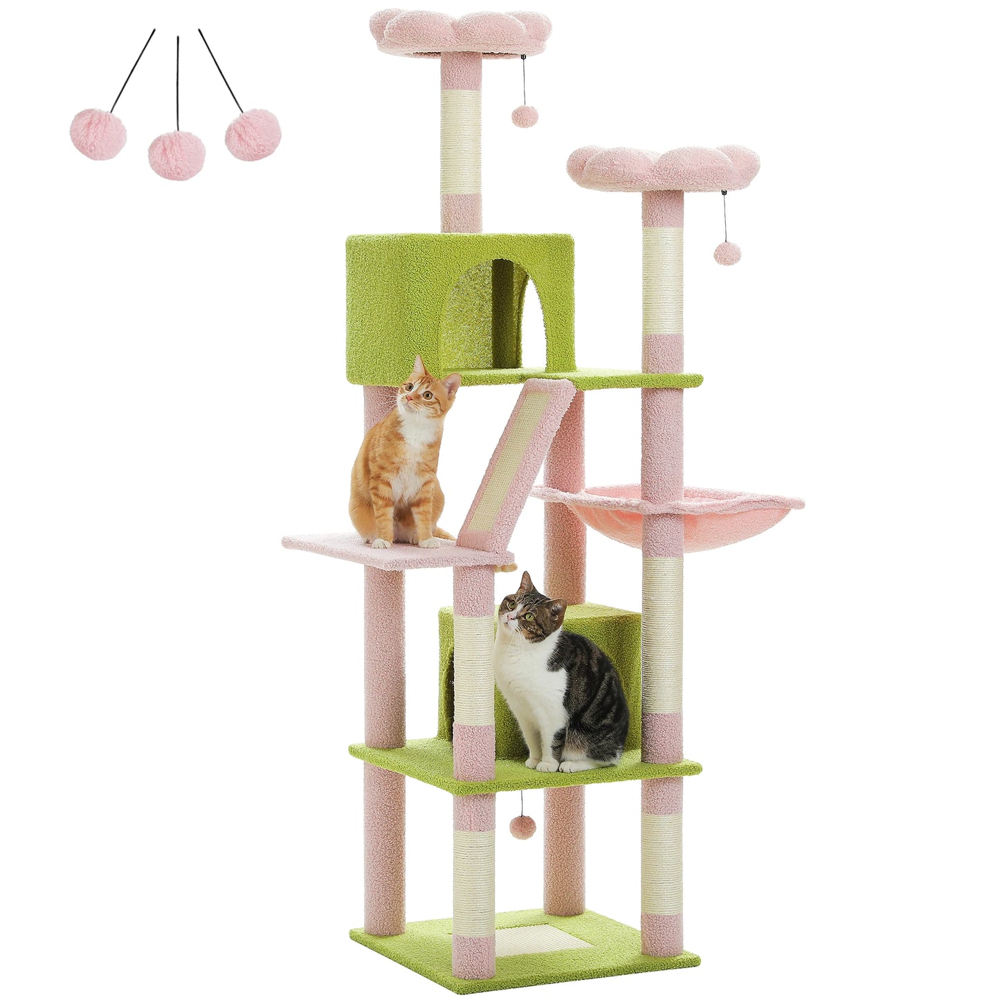 PAWZ Road Multi Level Cat Tree With Scratching Posts And Perches