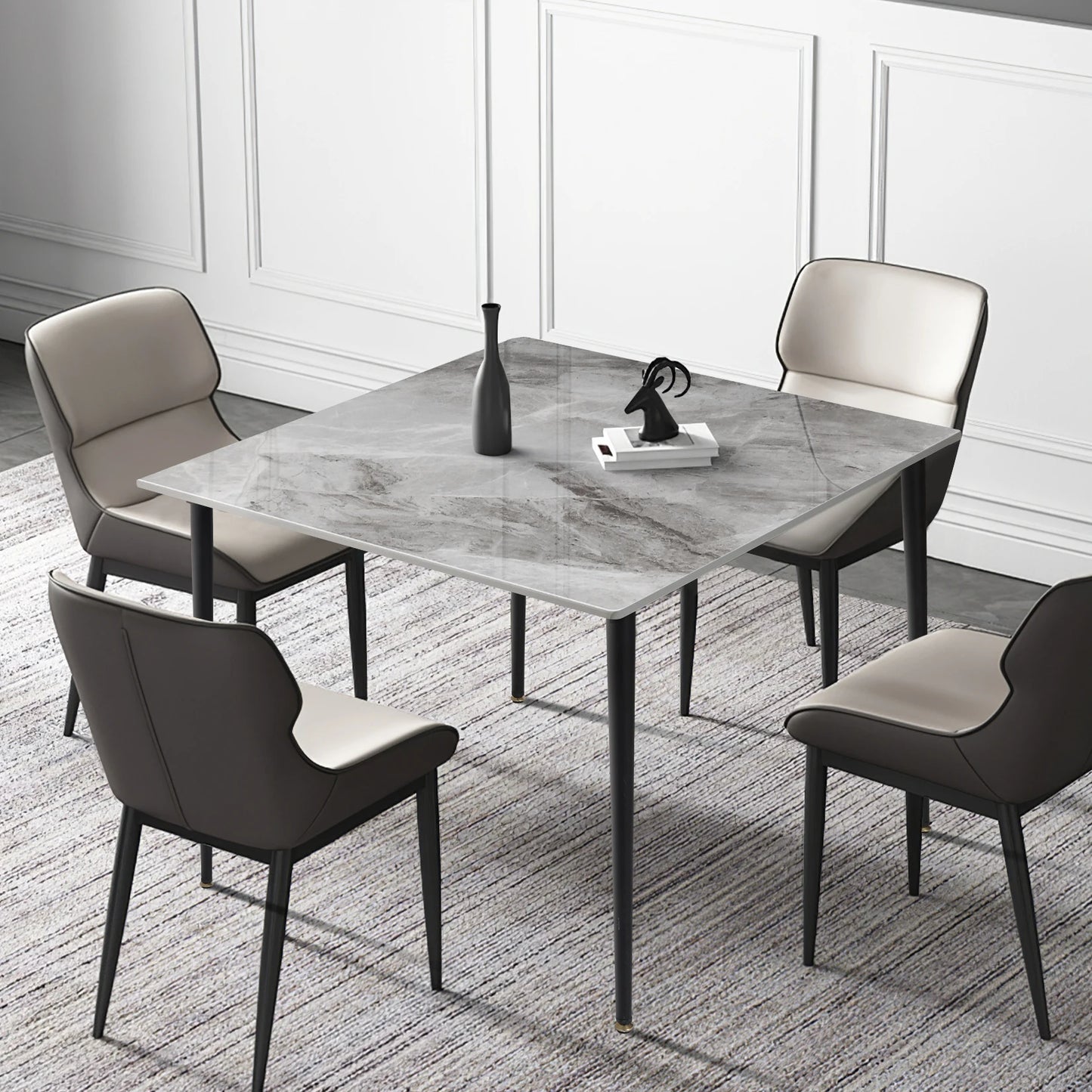 Wisfor Premium Slate Dining Table With Sintered Stone Top