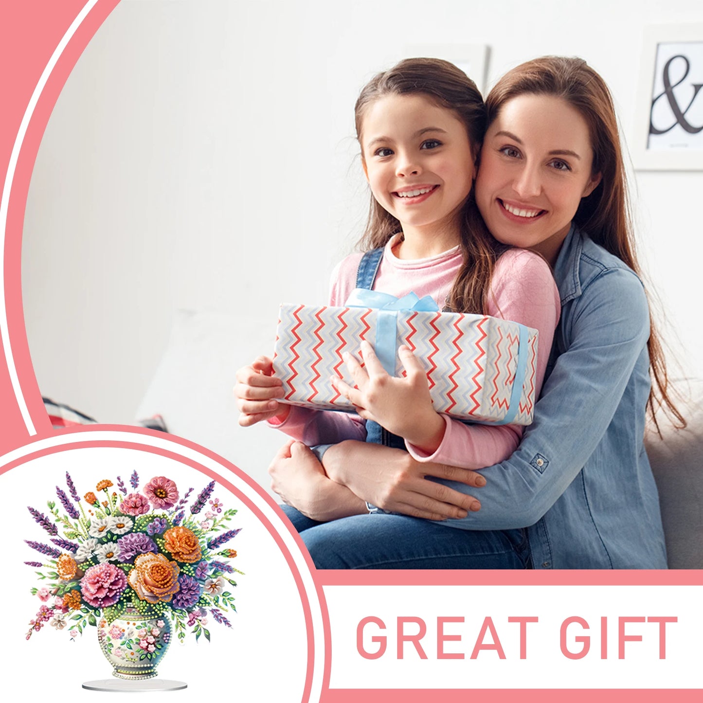 Flower Bouquet 5D DIY Diamond Painting Ornament Kit For Home Decor