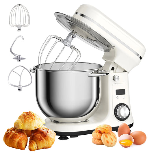 Biolomix Stand Mixer With Quiet Motor And Dough Kneading Attachments