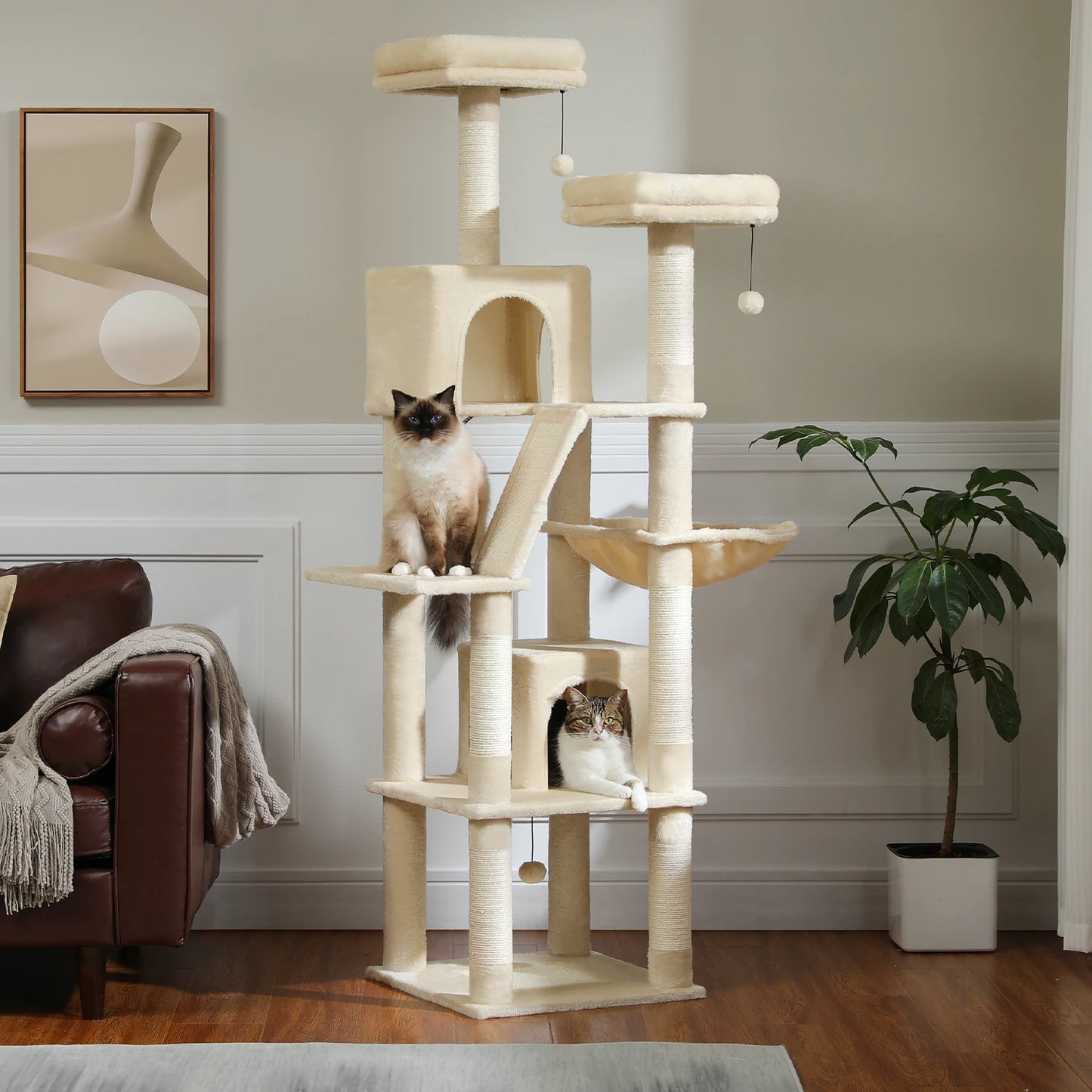 PAWZ Road Multi Level Cat Tree With Scratching Posts And Perches